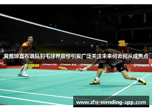 黄雅琼宣布退队羽毛球界震惊引发广泛关注未来何去何从成焦点